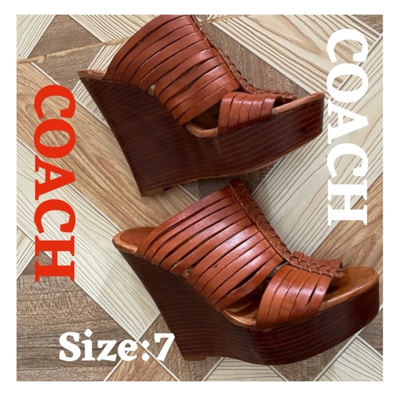 Coach Shoes - ❤️⭐️Beautiful Platform Wedge Sandals